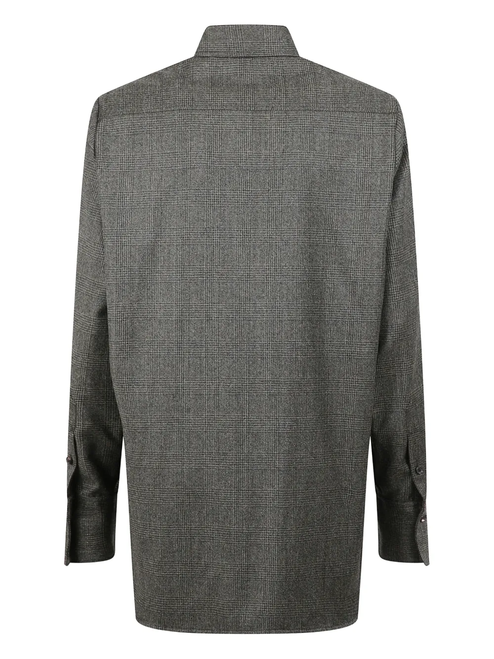 Kiton Prince-of-Wales wollen blouse Groen