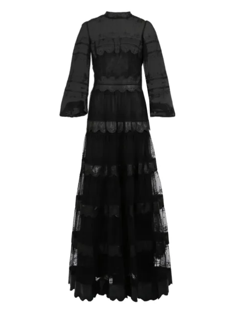 Costarellos Jacey embroidered tulle gown