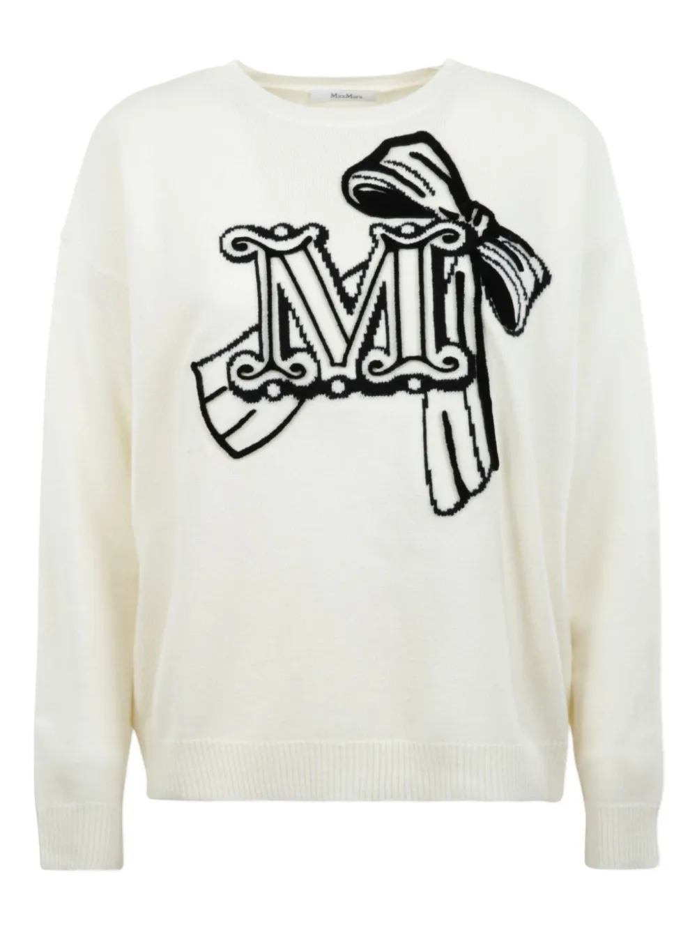 Max Mara Maglione con motivo a intarsio - Toni neutri