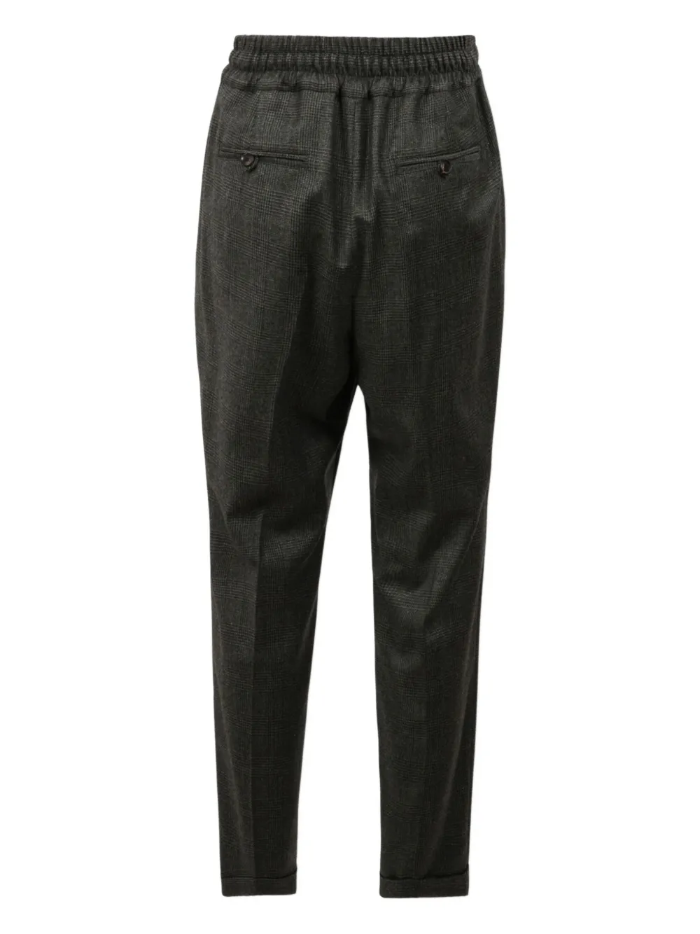 Kiton Broek met elastische taille - Groen