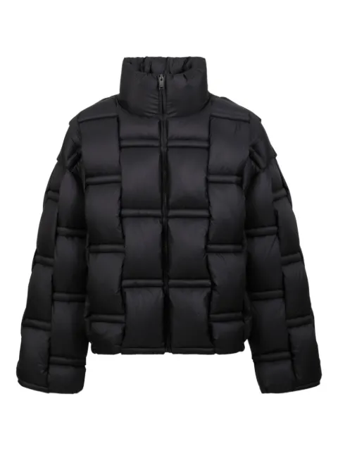 RAXXY geometric-effect padded jacket