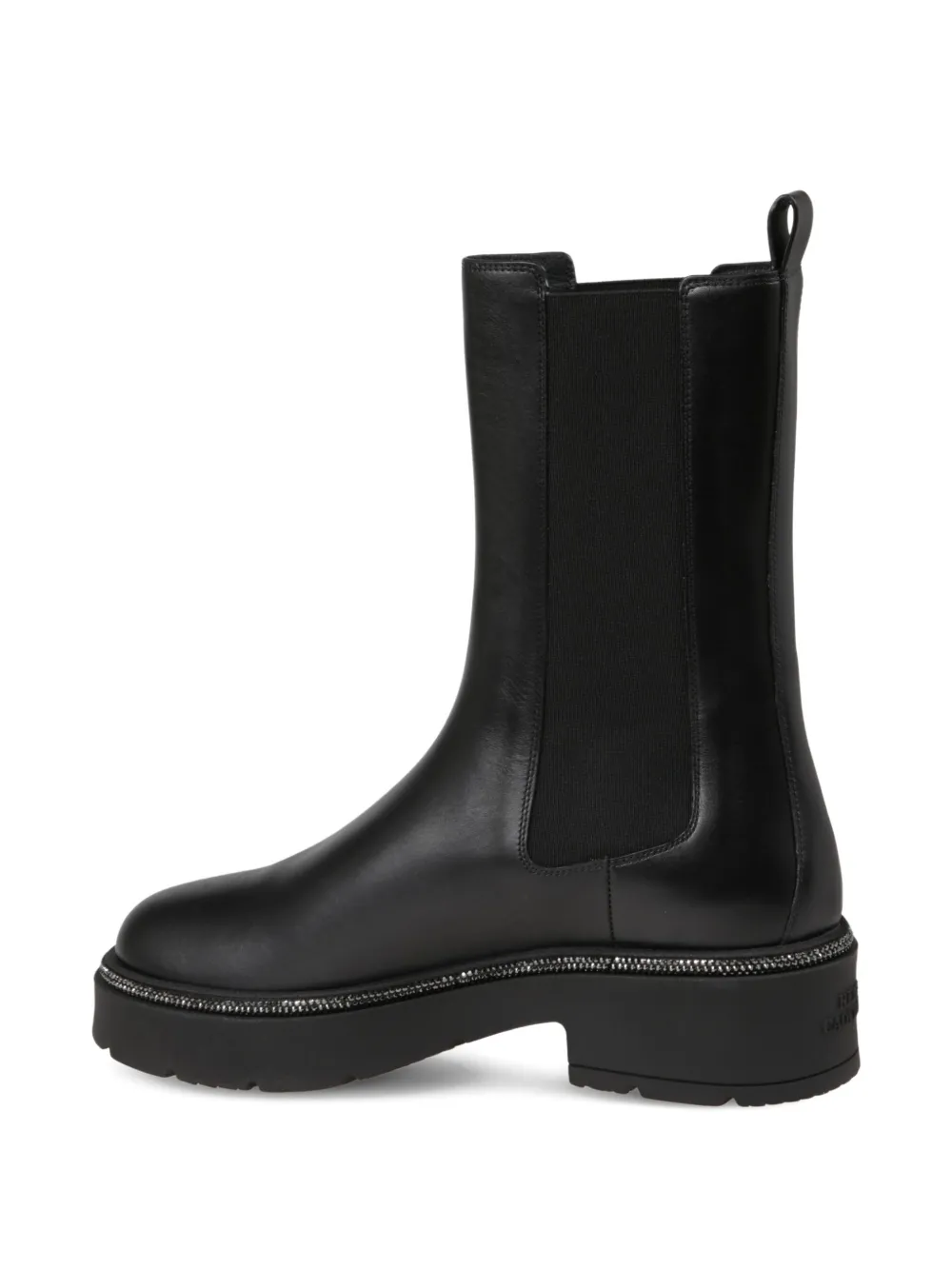 René Caovilla Laarzen verfraaid met kristallen Zwart