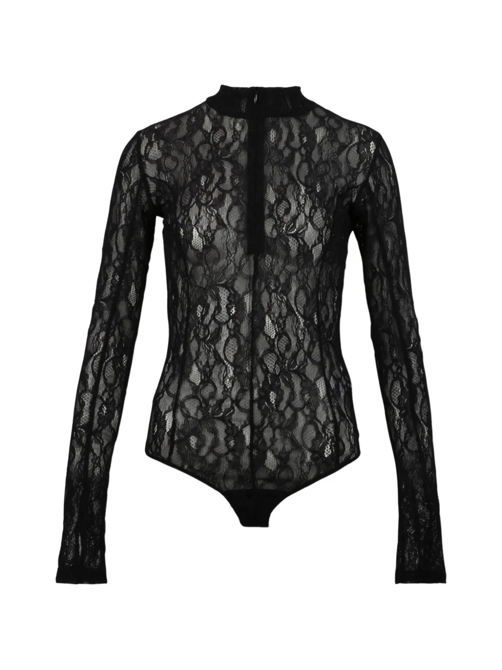 MSGM lace bodysuit - Nero