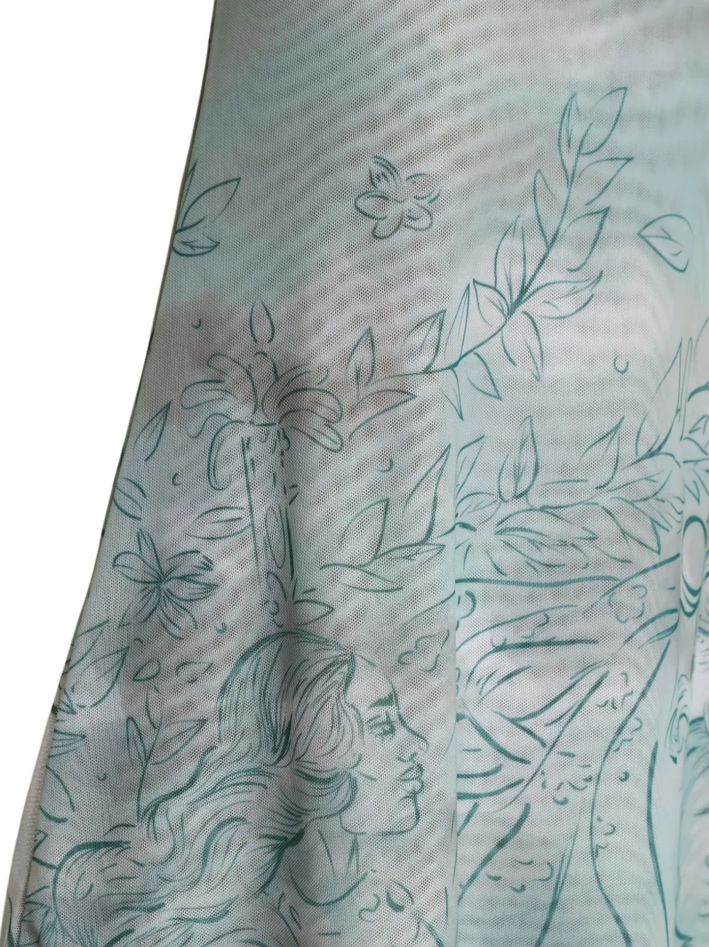 Amir Slama x Jade Picon grafische prints maxi-rok Blauw