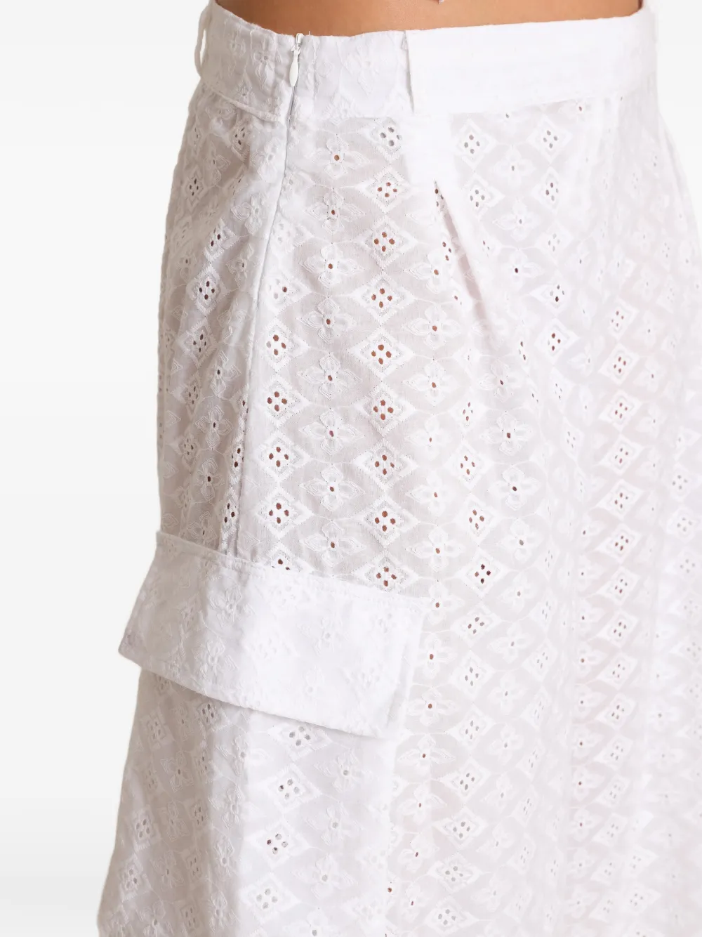 Amir Slama Cargo broek met ringlets Wit