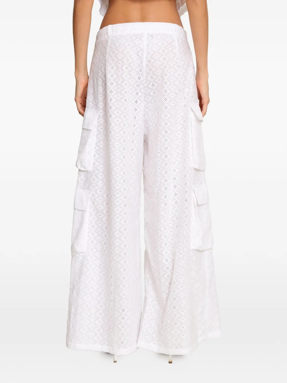 Amir Slama Cargo broek met ringlets Wit