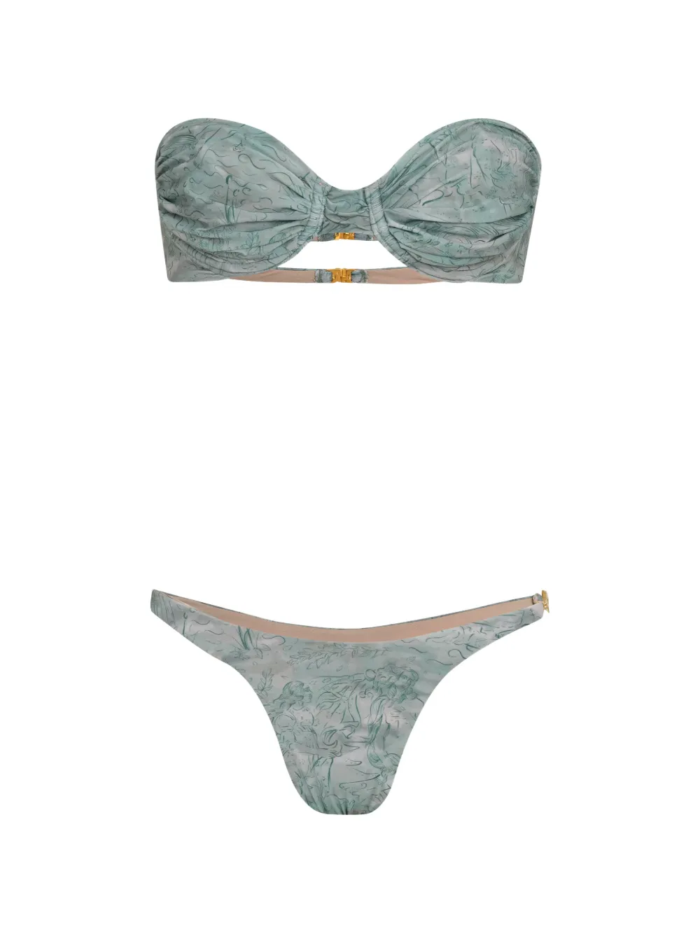 Amir Slama printed bikini - Blu