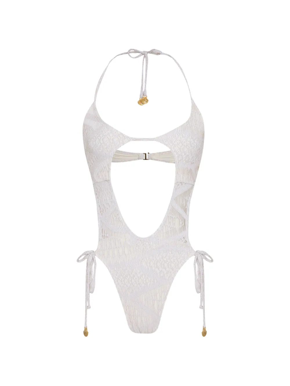 Amir Slama cut-out tie swimsuit - Weiß