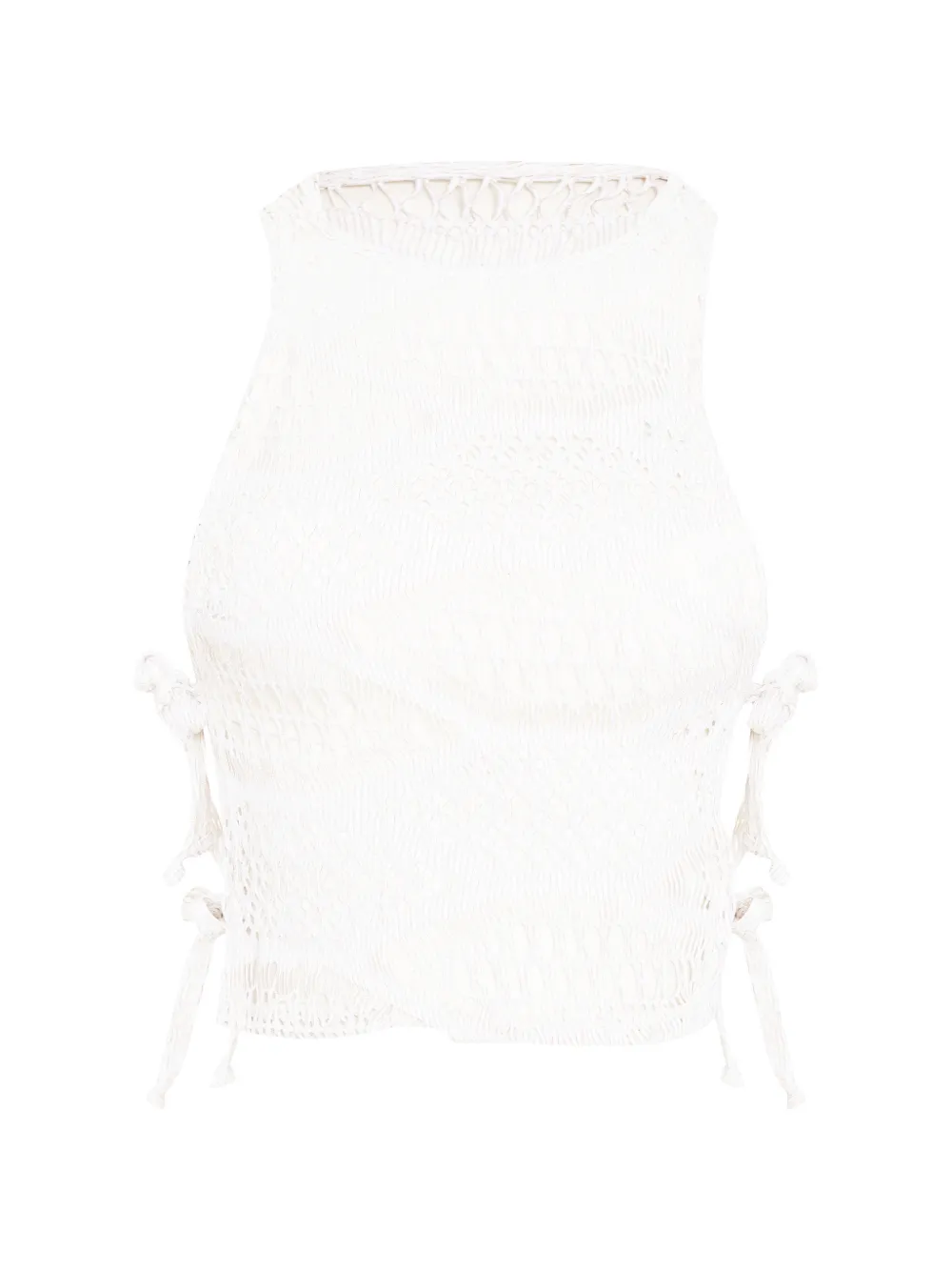 Amir Slama knitted tie tank top - Weiß