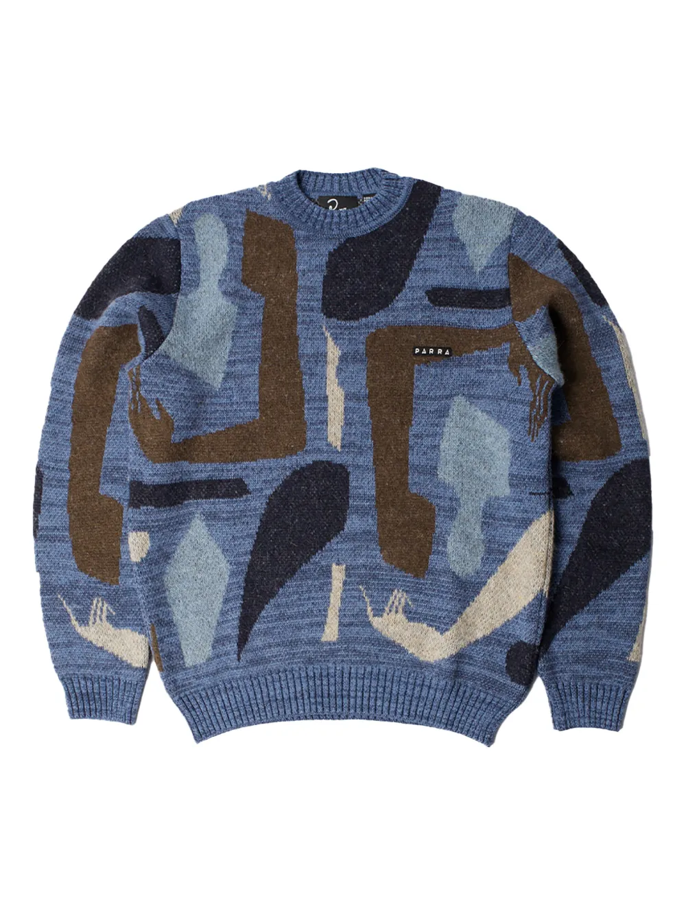 BY PARRA detached knitted pullover sweater - Blu
