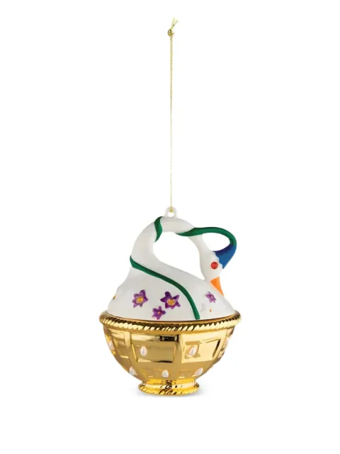 Alessi Spring Swan gold-tone ornament 
