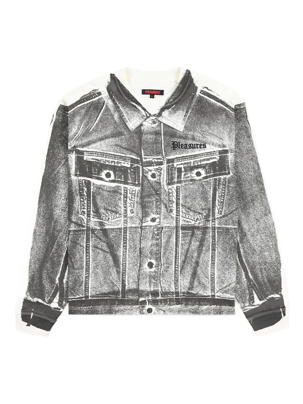 Pleasures long-sleeve T-shirt - Grau