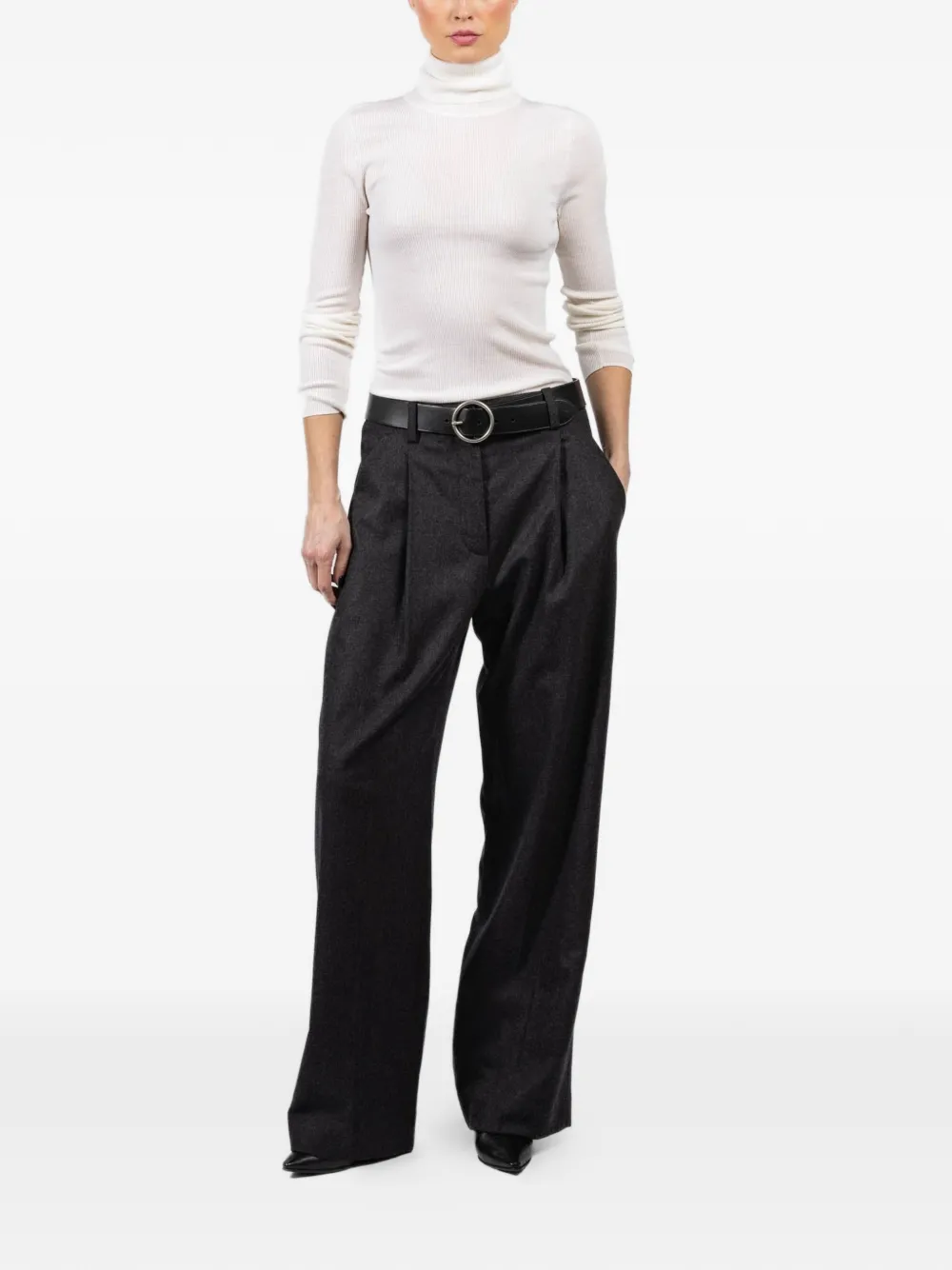  A.l.c. Pleated Tailored Trousers - Grey 