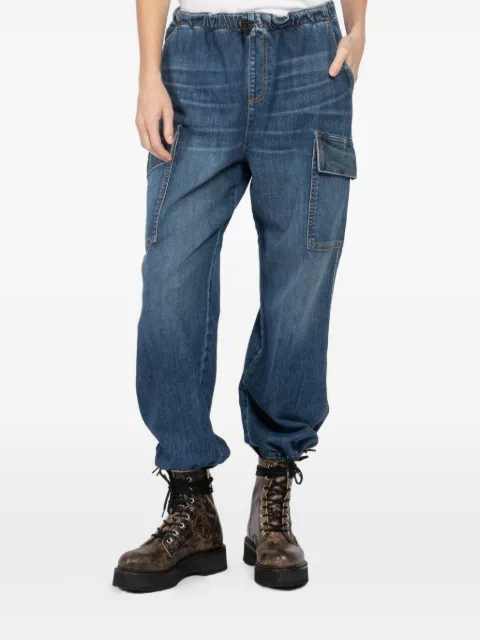 ASKK NY pantalones capri con diseño elástico