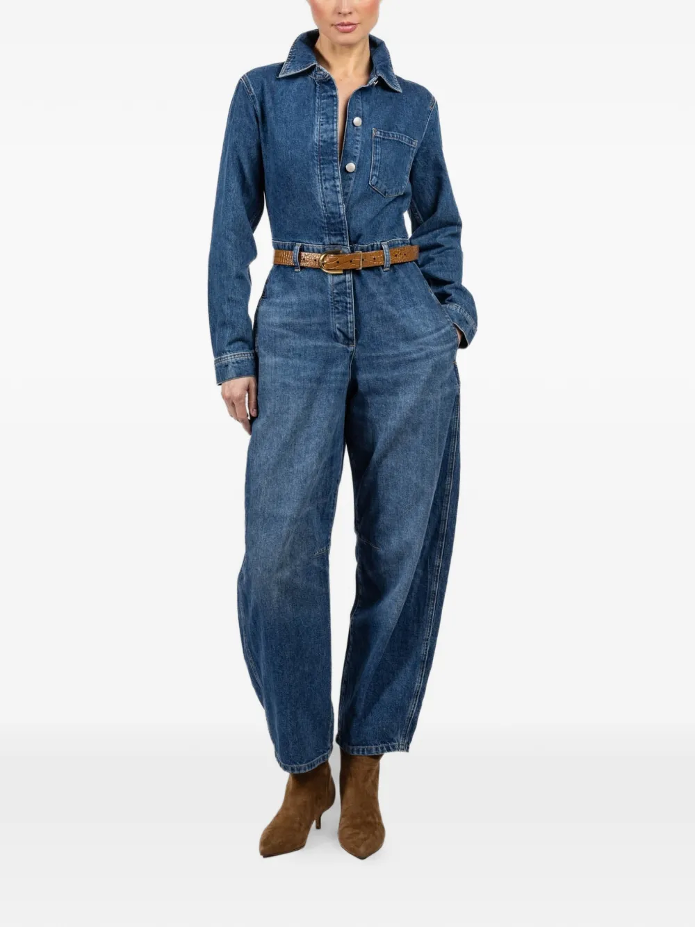 DL1961 Alissa buttoned jumpsuit - Blauw