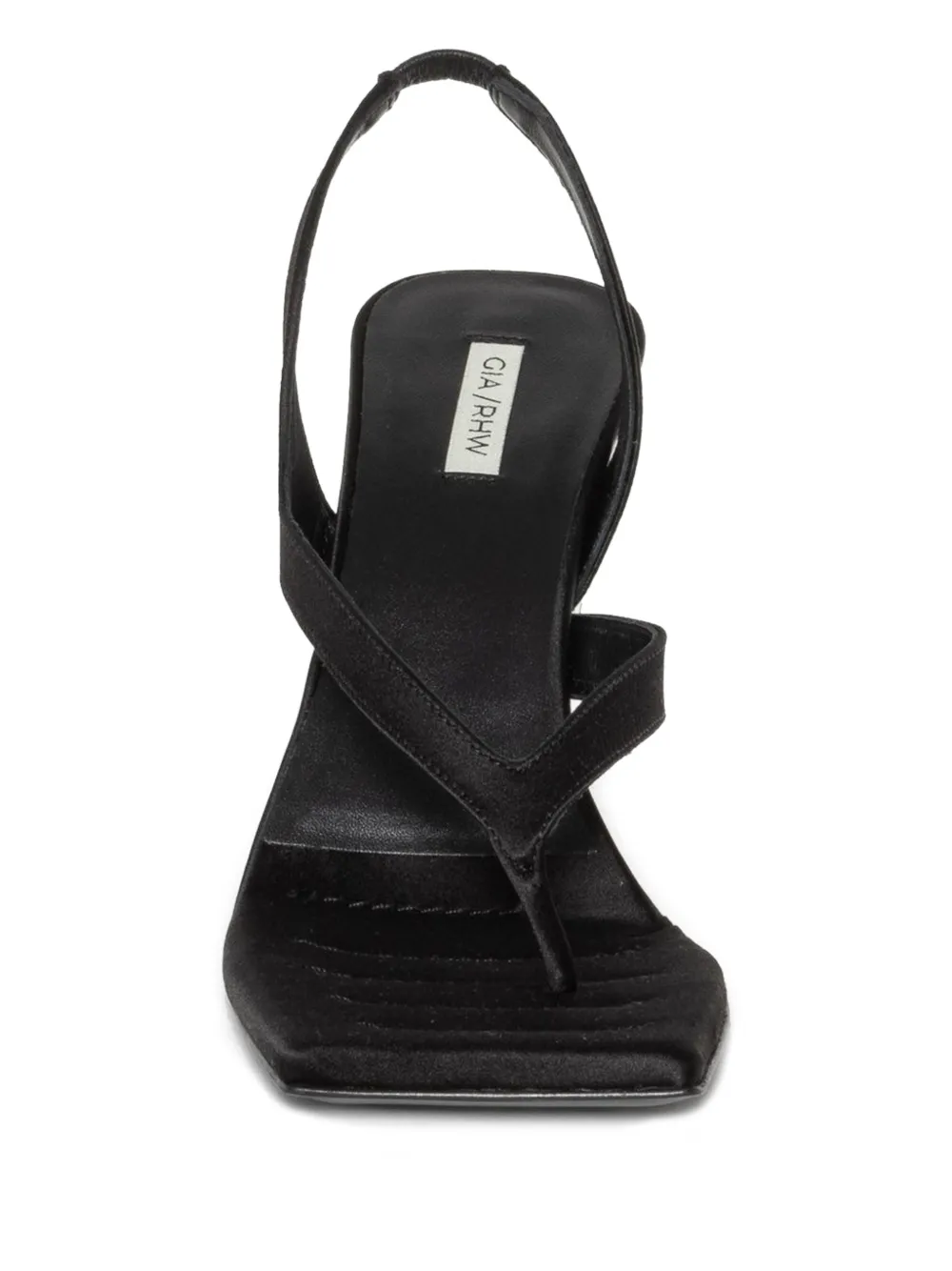 GIABORGHINI square-toe sandals Zwart