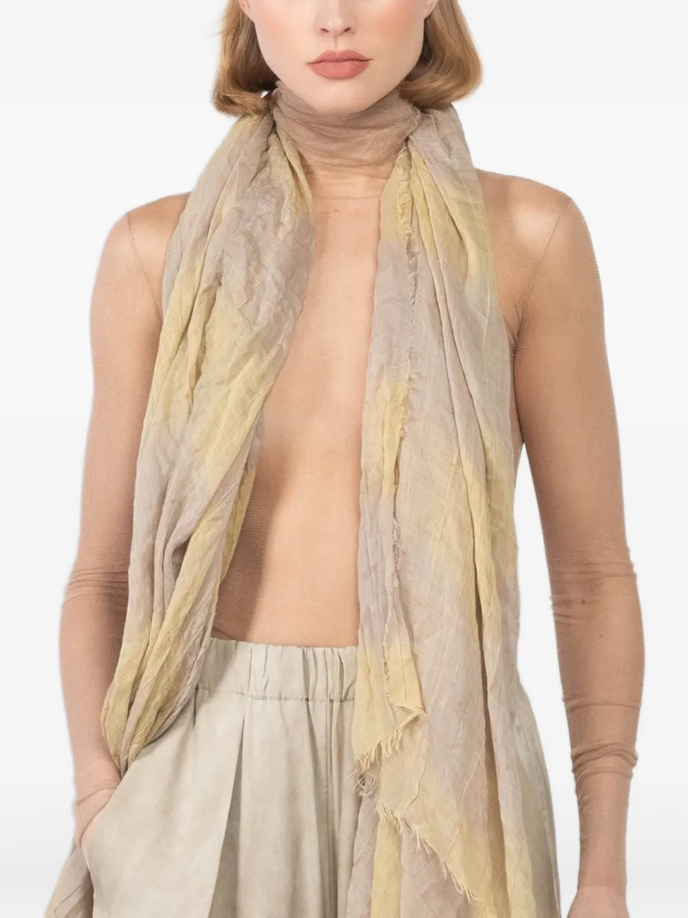 Cortana Cisne tulle long-sleeved sweater - Toni neutri