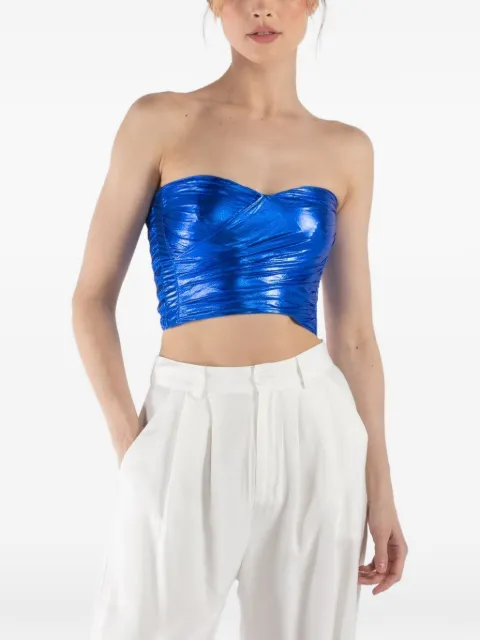 Forte Forte gathered strapless blouse