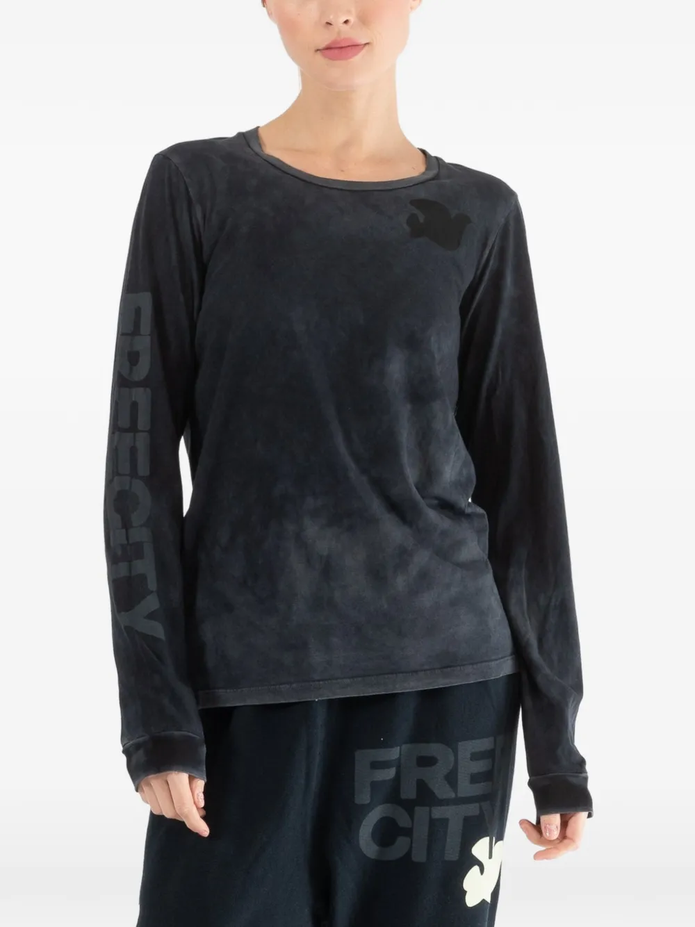 FreeCity long-sleeves graphic T-shirt - Nero