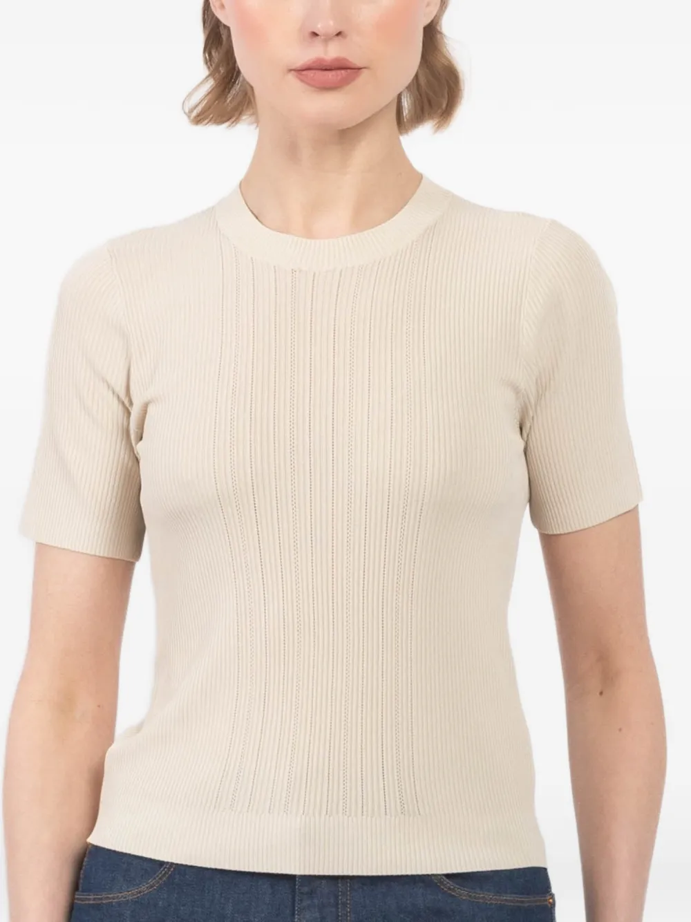 GLORY knitted top - Nude