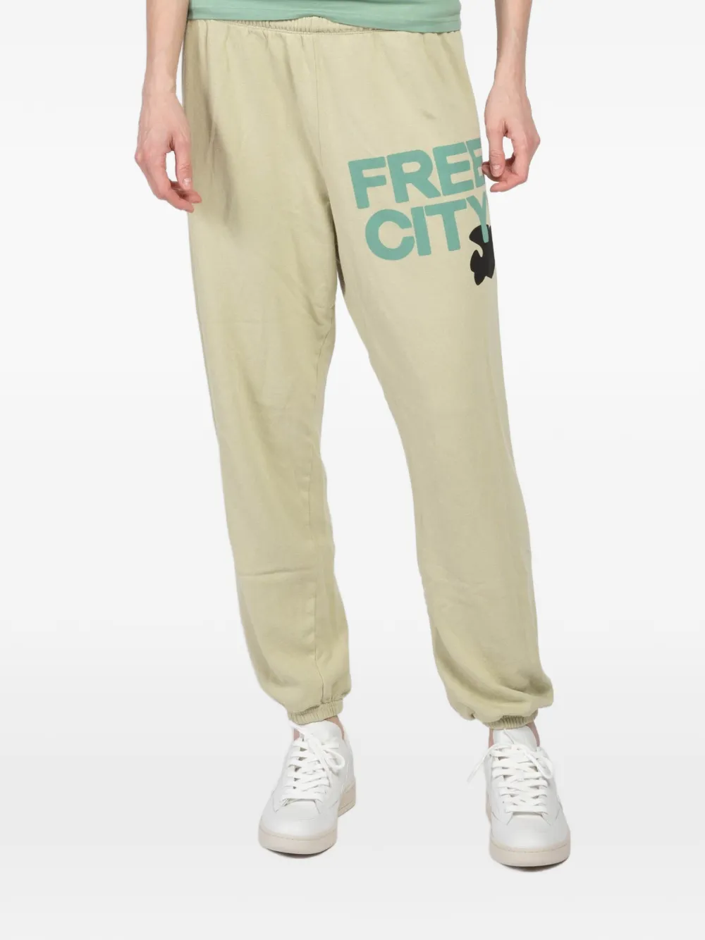 FreeCity large graphic track pants - Toni neutri
