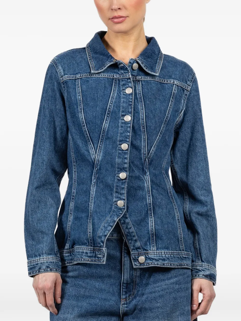 DL1961 peplum denim jacket - Blu