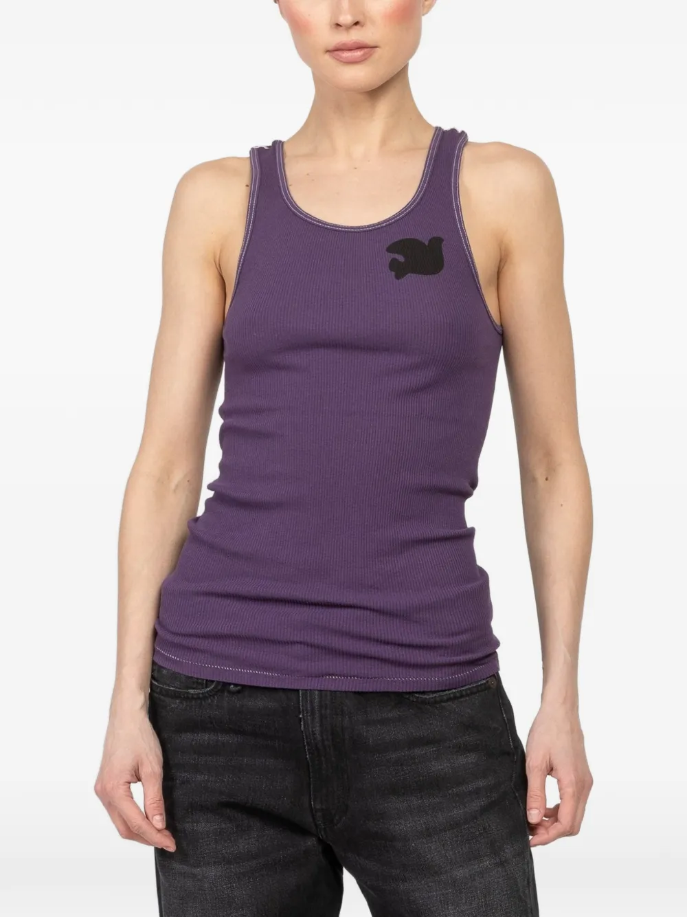 FreeCity printed tank top - Violett