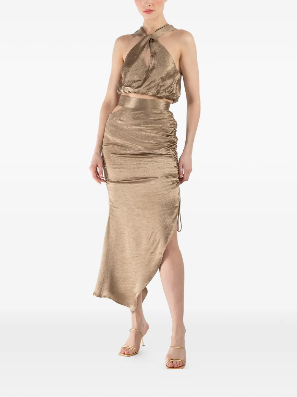 JBQ Riva cut-out top - Goud