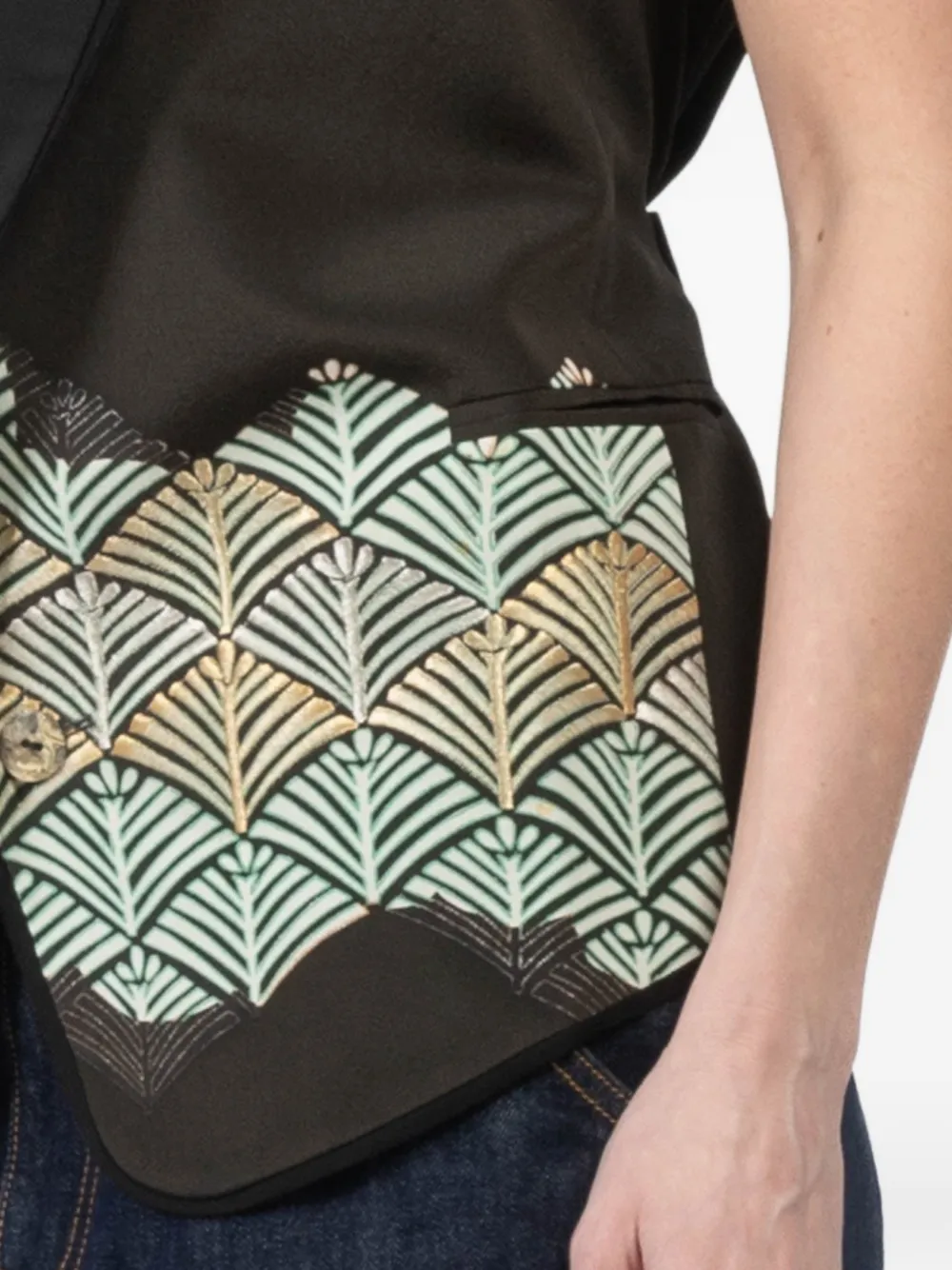 Floral-Print Vest