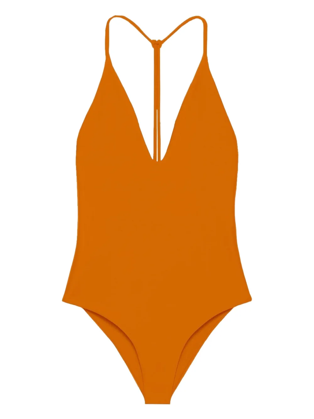 JADE Swim V-neck strap swimsuit - Arancione