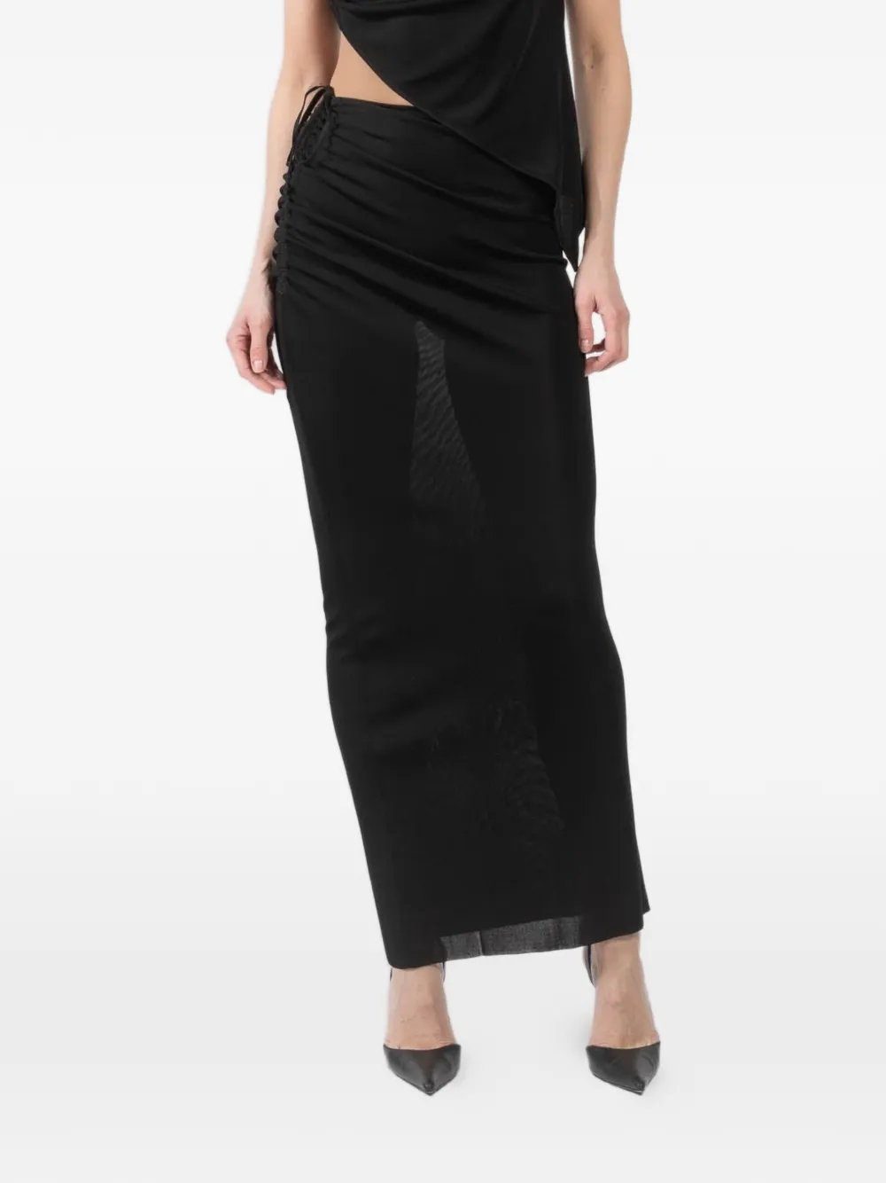 La Galpa Gran Fatali maxi skirt - Nero