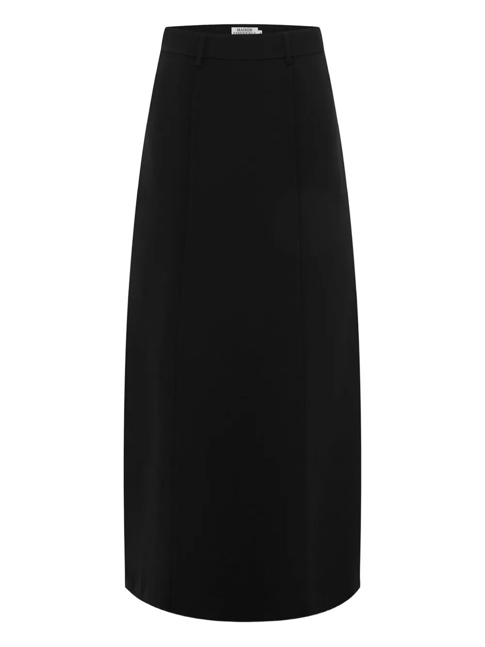 Maison Essentiele pintuck maxi skirt - Schwarz