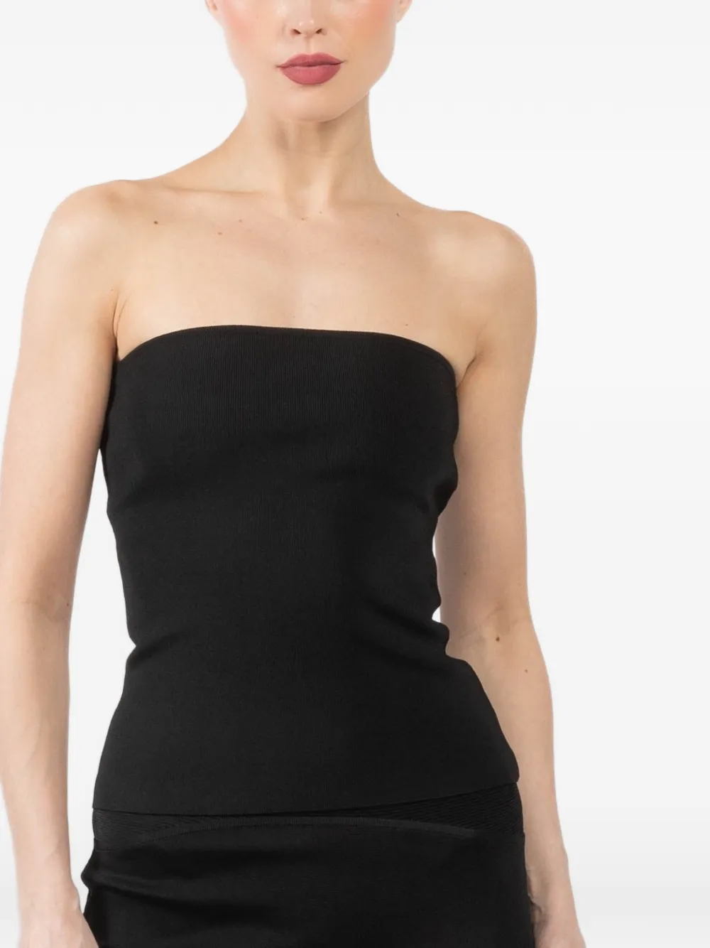 La Galpa Malageta George strapless top - Nero