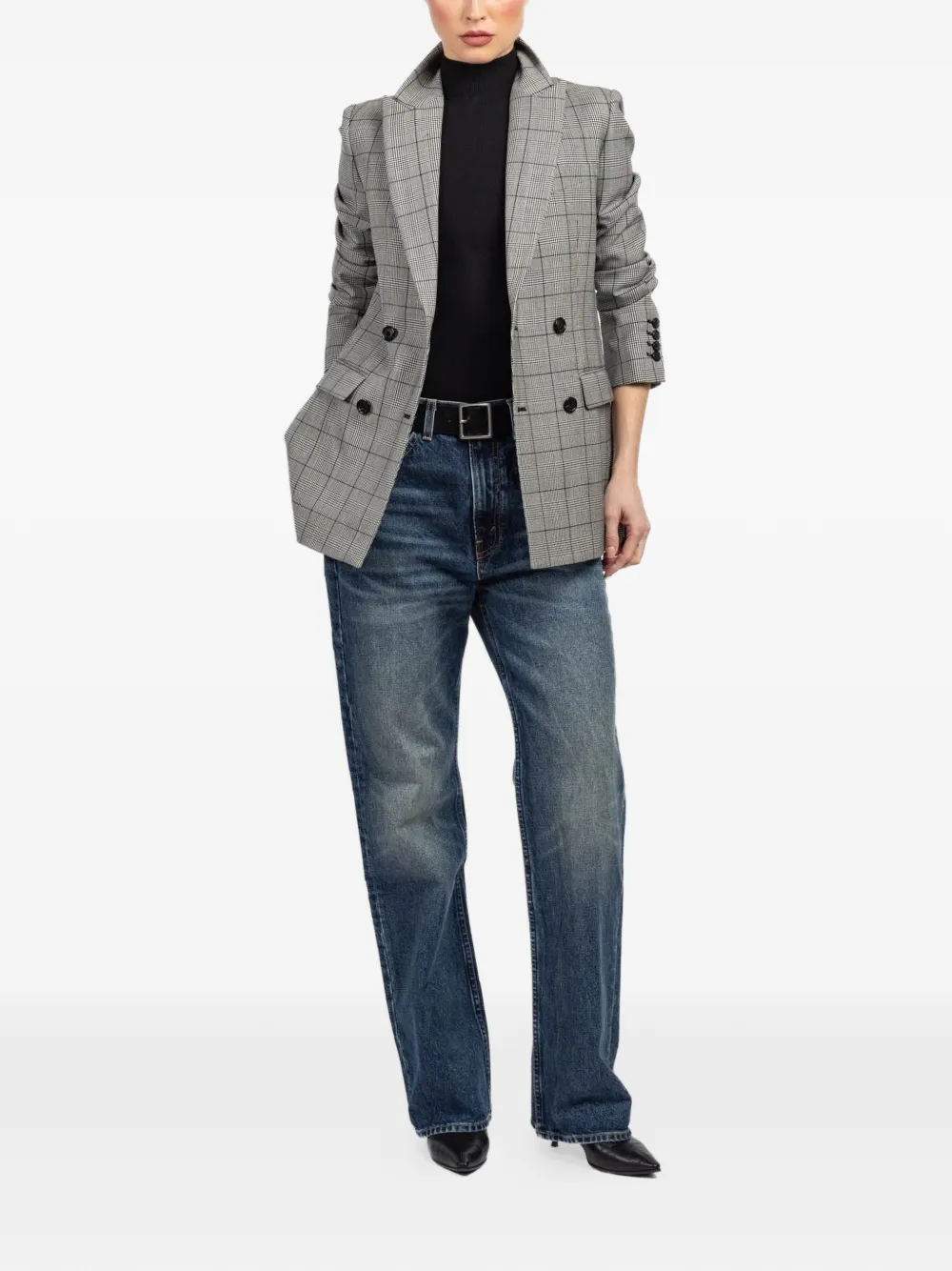 Nili Lotan Blazer met dubbele rij knopen Grijs