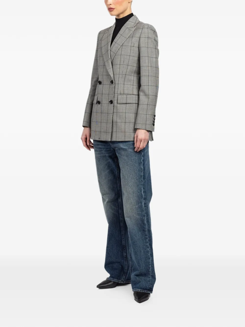 Nili Lotan Blazer met dubbele rij knopen Grijs