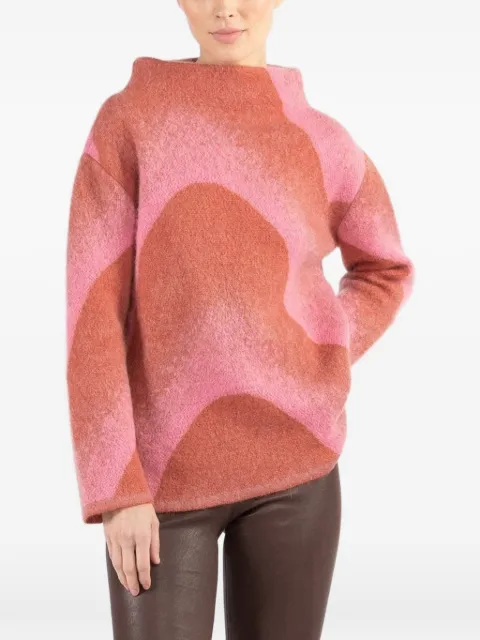 Odeeh pattern high-neck sweater