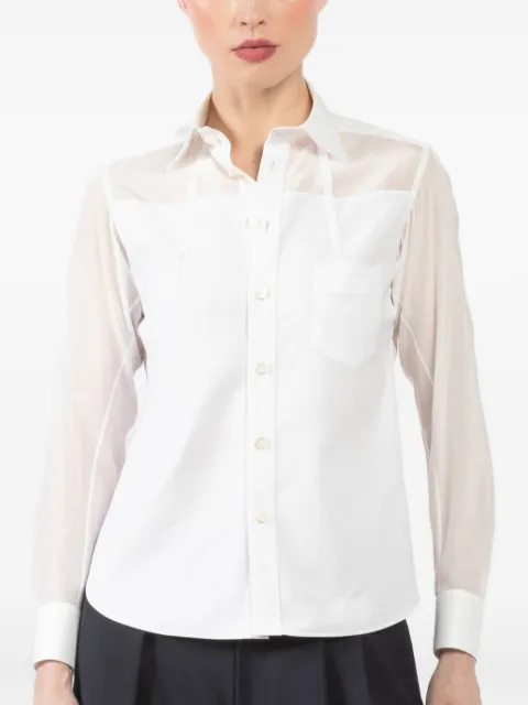 Shiro Sakai sheer pocket shirt