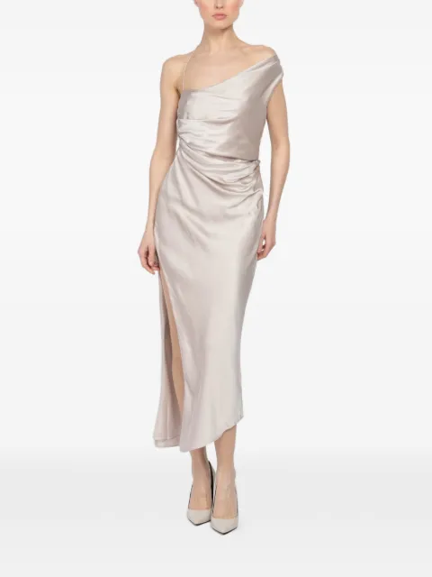 The Sei vestido midi con diseño asimétrico