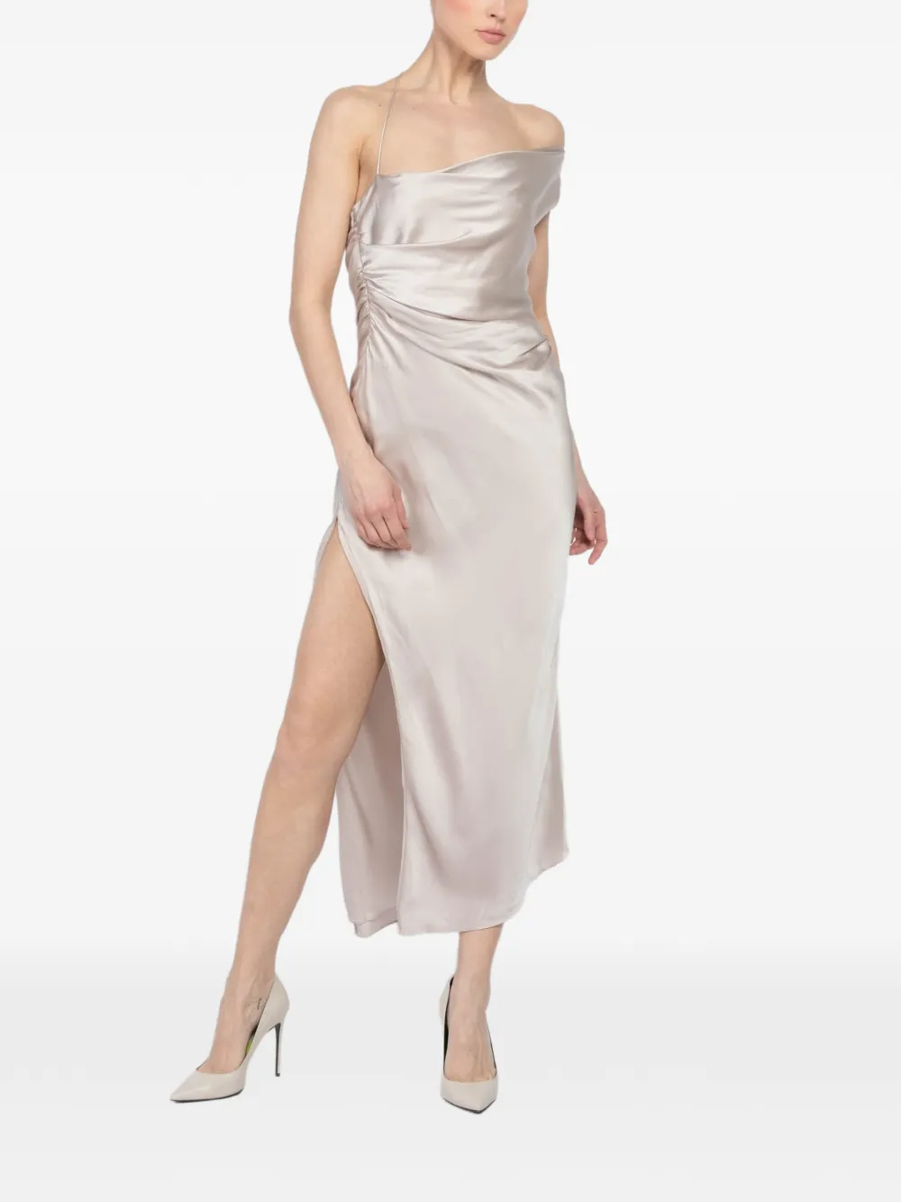 The Sei asymmetric midi dress - Beige
