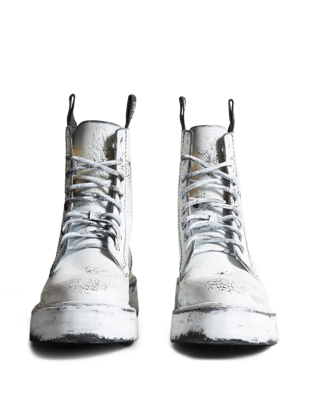 R13 Single Stack laarzen Wit