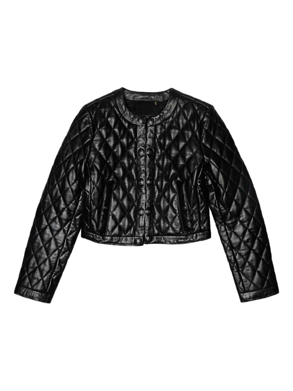 R13 quilted leather jacket - Nero