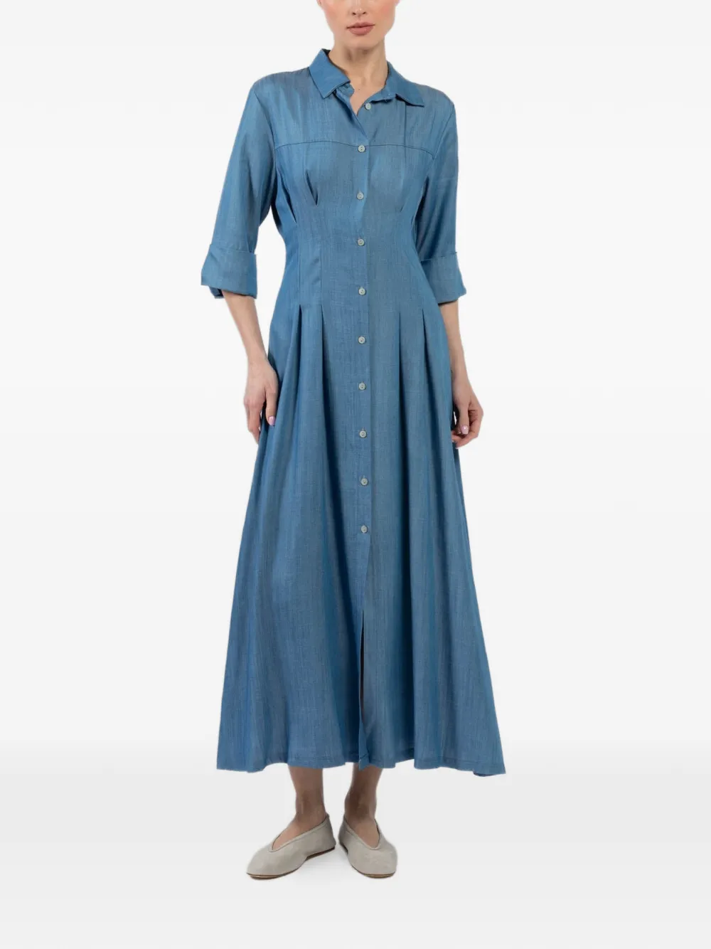 SAIPH long shirt dress - Blu