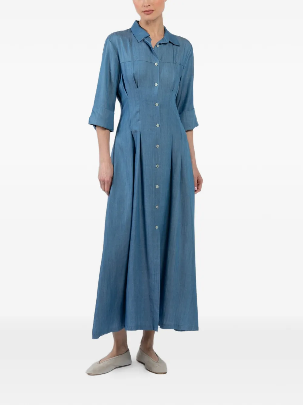 SAIPH long shirt dress - Blauw