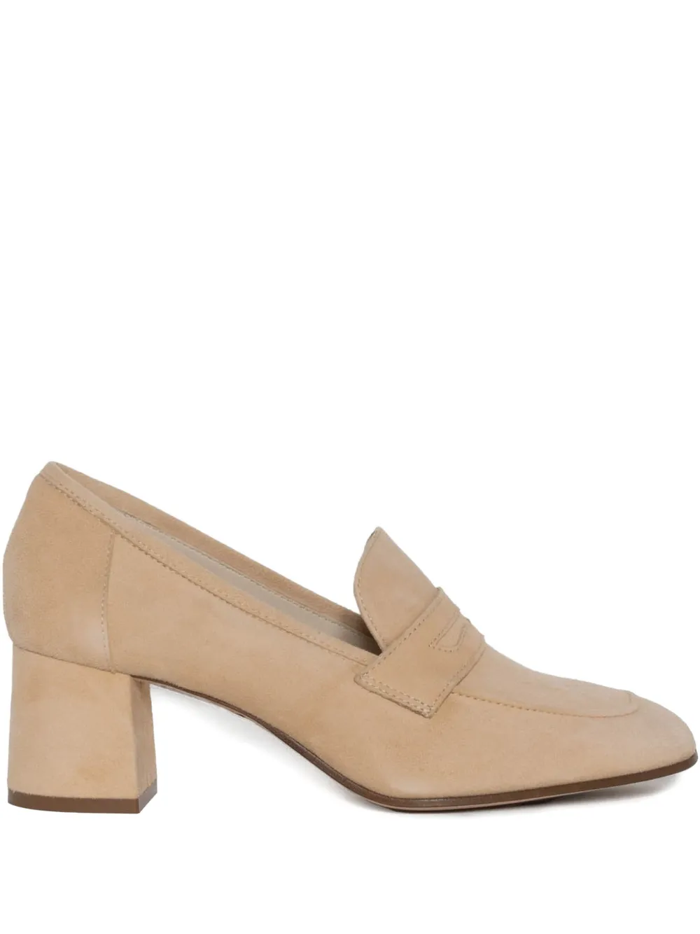Sophique Milano block-heel loafers - Toni neutri