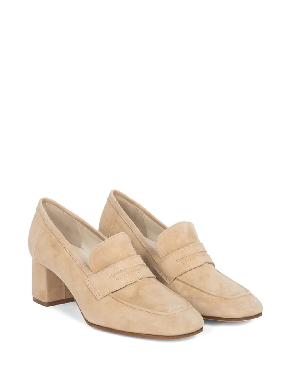 Sophique Milano block-heel loafers - Beige