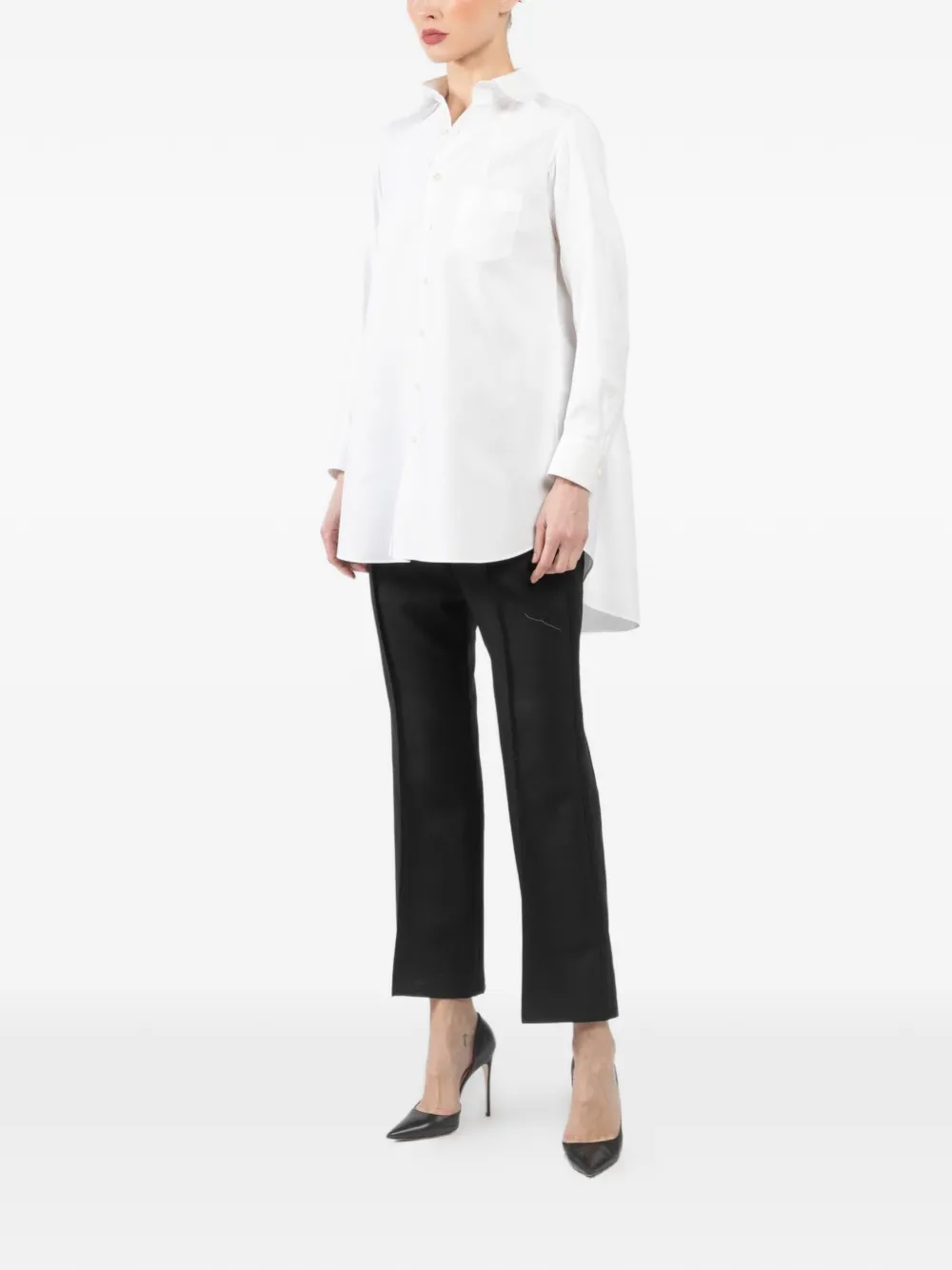  Shiro Sakai Classic Long Shirt - White 