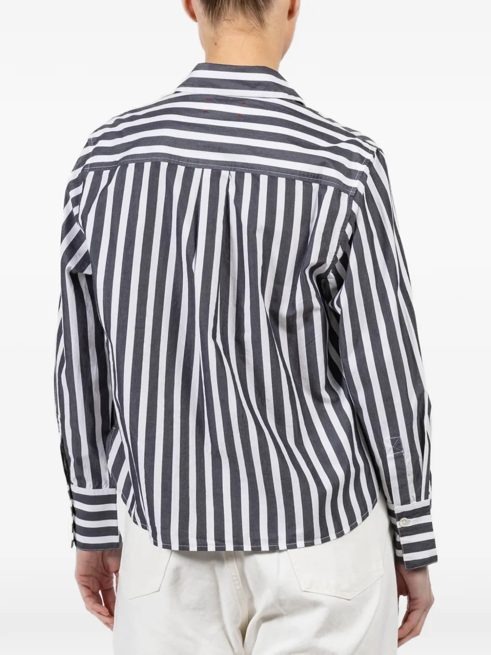  Xirena Monroe Striped Shirt - Black 