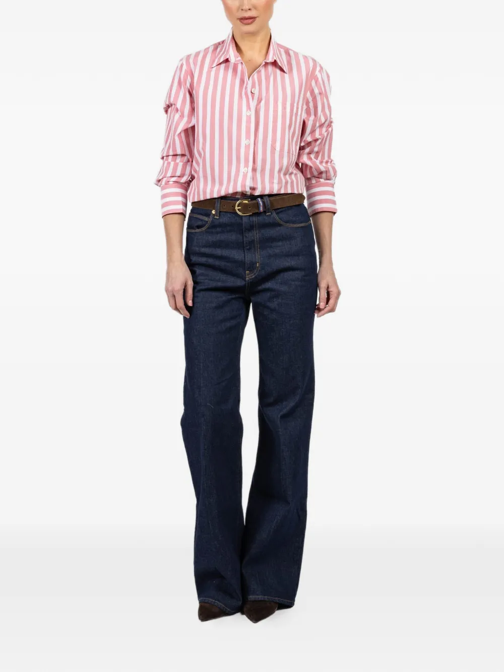 Xirena beaded buckle belt - Bruin