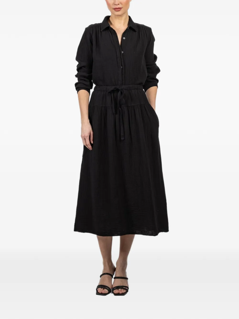 Xirena Julianne gathered shirt - Zwart