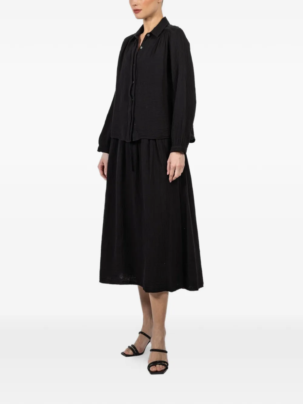 Xirena Julianne gesmockte blouse Zwart